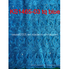 Dernier design africain soluble dans l&#39;eau Laceafrican cordon / Guipure tissu en dentelle pour femmes